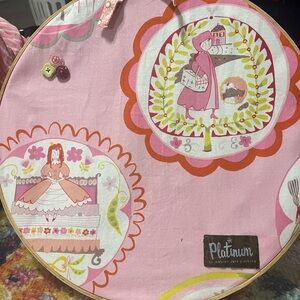 Wall decor made with Matilda Jane Platinum fabric